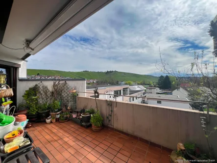 Ausblick vom Balkon - Wohnung kaufen in Weinstadt / Beutelsbach - Herrliche Aussicht in ungestörter Lage, mit großem Balkon, Aufzug und Tiefgarage