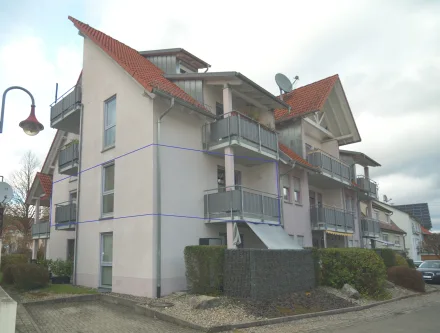 Gebäudeansicht - Wohnung kaufen in Sigmaringen - VERKAUFT: Gut geschnittene und helle  Wohnung in ruhiger Lage von Laiz zu verkaufen