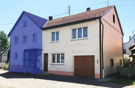 ID1032 - Haus kaufen in Trossingen / Schura - Doppelhaushälfte mit Garage und Garten