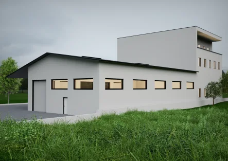 Visualisierung Halle - Halle/Lager/Produktion mieten in Neresheim - Neubau Halle - ab Q3 2024 - in Neresheim-Elchingen zu vermieten