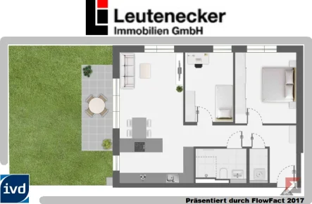 Grundriss B10 - Wohnung kaufen in Remseck - 3-Zimmer-Neubau-Eigentumswohnung mit Garten in Remseck-Aldingen