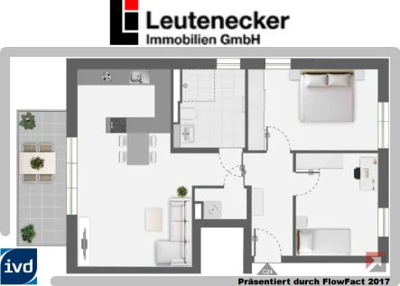 Grundriss C24 - Wohnung kaufen in Remseck - 3-Zimmer-Wohnung mit Tageslichtbad
