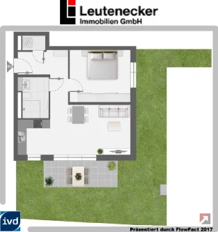 Grundriss B12 - Wohnung kaufen in Remseck - 2-Zimmer-Neubau-Eigentumswohnung mit Garten in Remseck-Aldingen