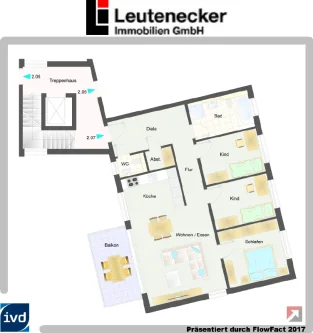 Grundriss Wohnung 2.07 Obergeschoss - Wohnung kaufen in Remseck - Attraktive 4-Zimmer-Familienwohnung