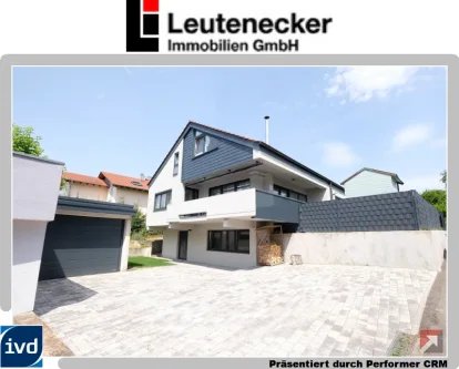 Hausansicht Südwest - Haus kaufen in Remseck - Aufwändig saniertes Einfamilienhaus mit Einliegerwohnung in bester Lage