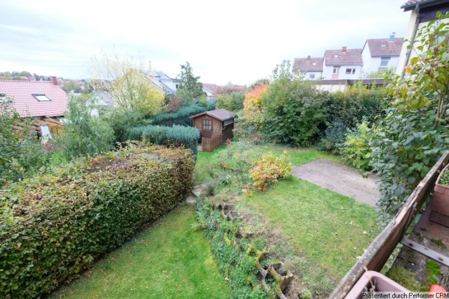 EG Blick vom Balkon vor dem Esszimmer