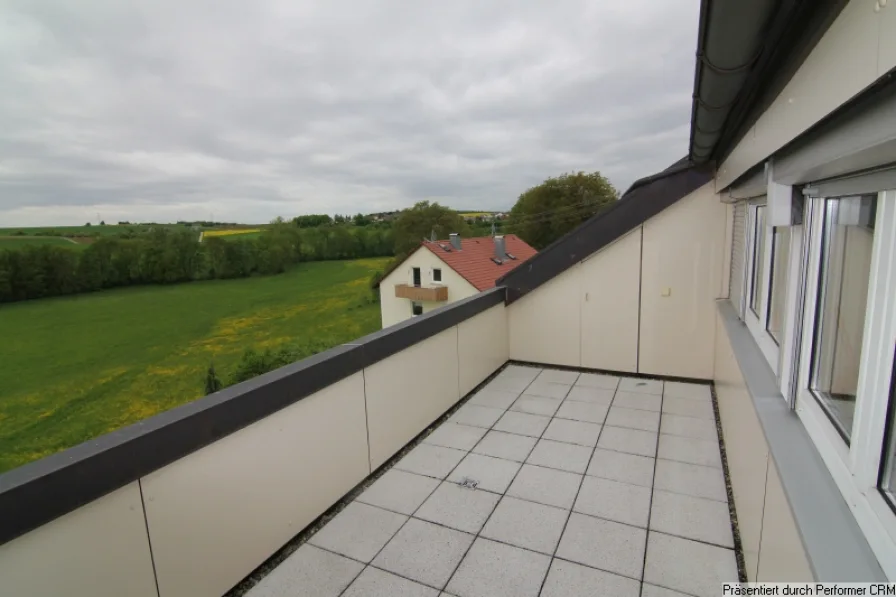 Dachloggia mit Ausblick