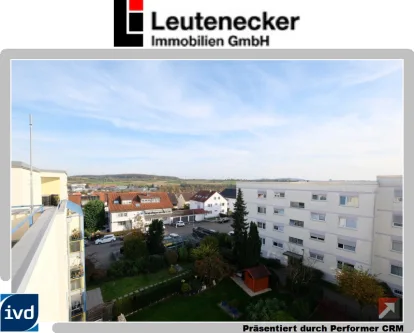 Ausblick Dachterrasse - Wohnung kaufen in Remseck - Wohnen über den Dächern Aldingens