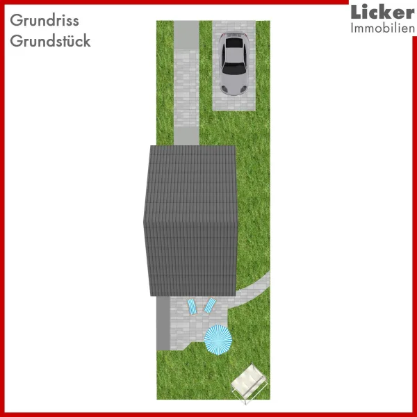 Grundriss-Grundstück