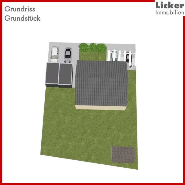 Grundriss-Grundstück