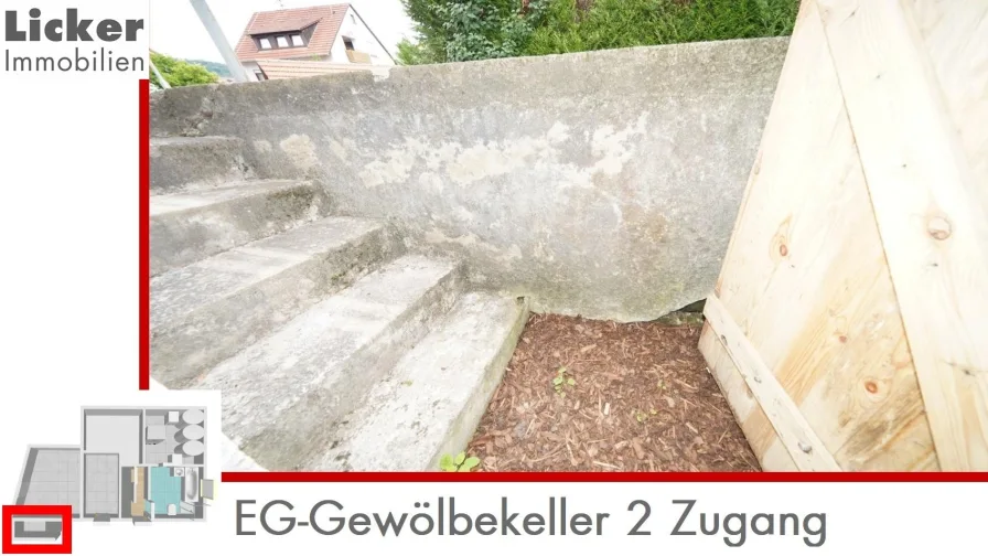 EG-Gewölbekeller 2 Zugang