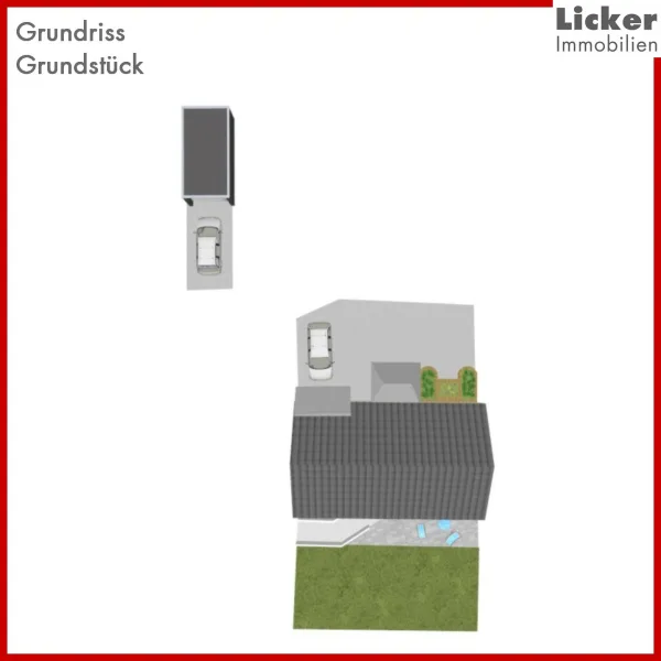 Grundriss-Grundstück