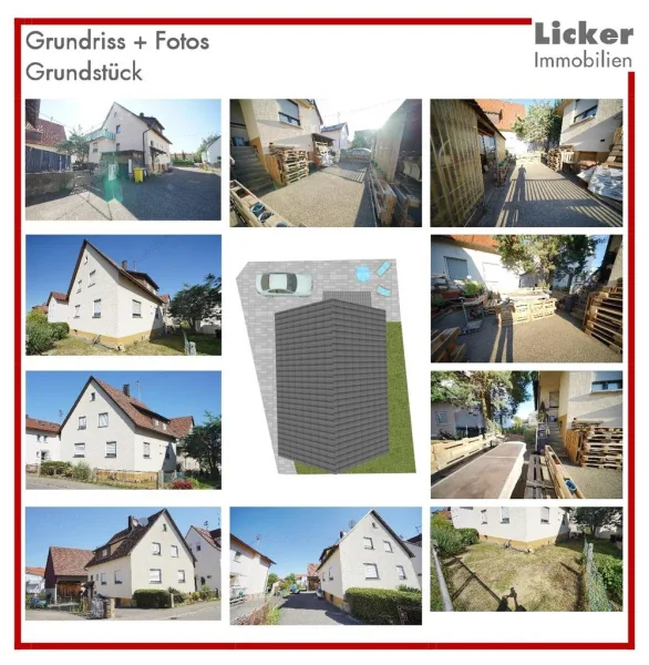 Grundriss + Fotos - Grundstück