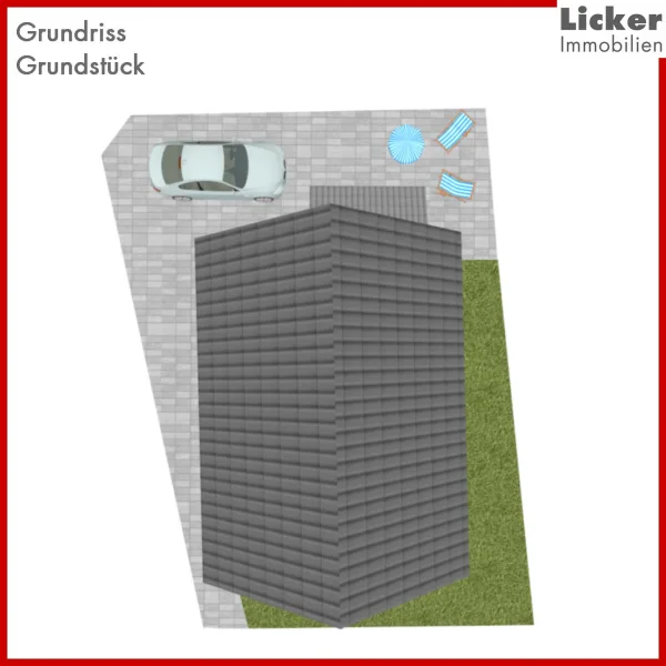 Grundriss-Grundstück