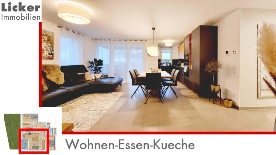 Wohnen-Essen-Küche