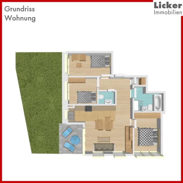 Grundriss-Wohnung