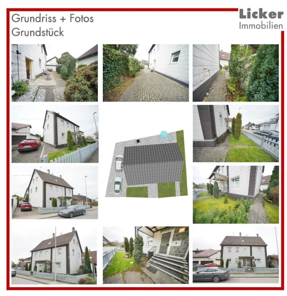 Grundriss + Fotos - Grundstück