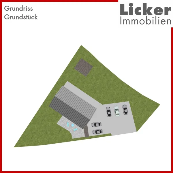 Grundriss-Grundstück