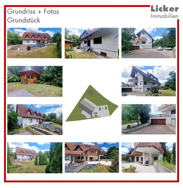 Grundriss + Fotos - Grundstück