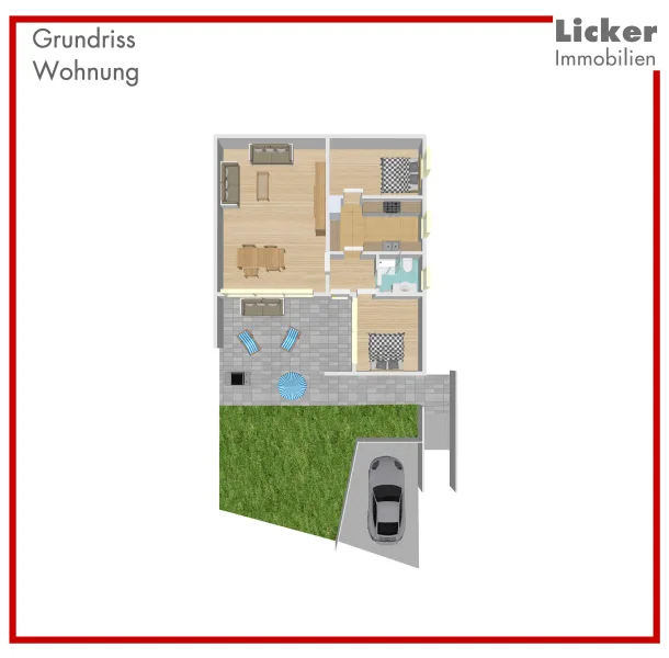 Grundriss-Wohnung