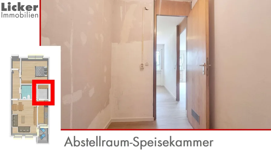 Abstellraum-Speisekammer