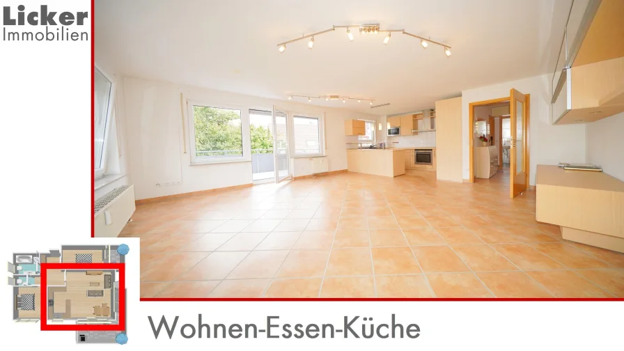 Wohnen-Essen-Küche