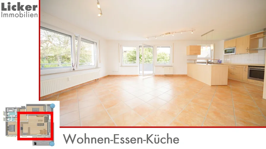 Wohnen-Essen-Küche