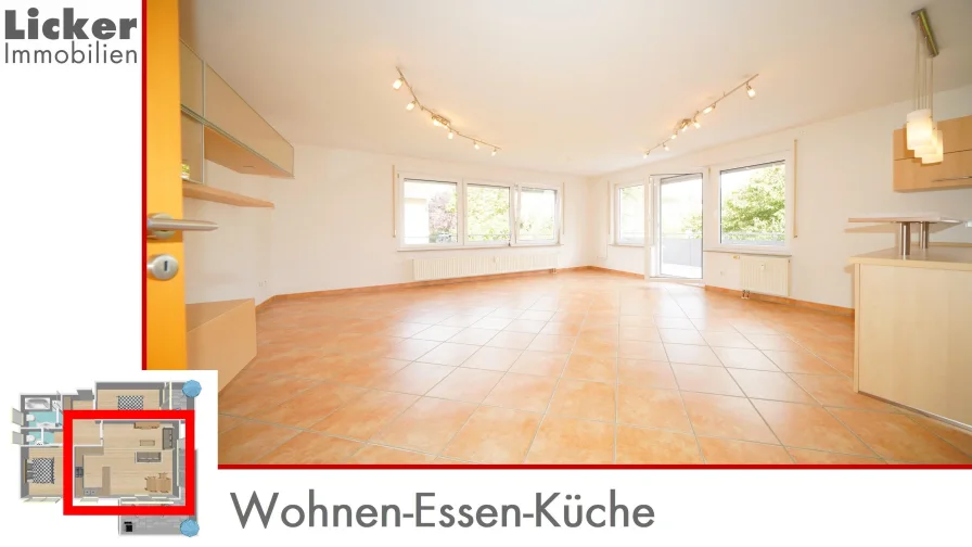 Wohnen-Essen-Küche