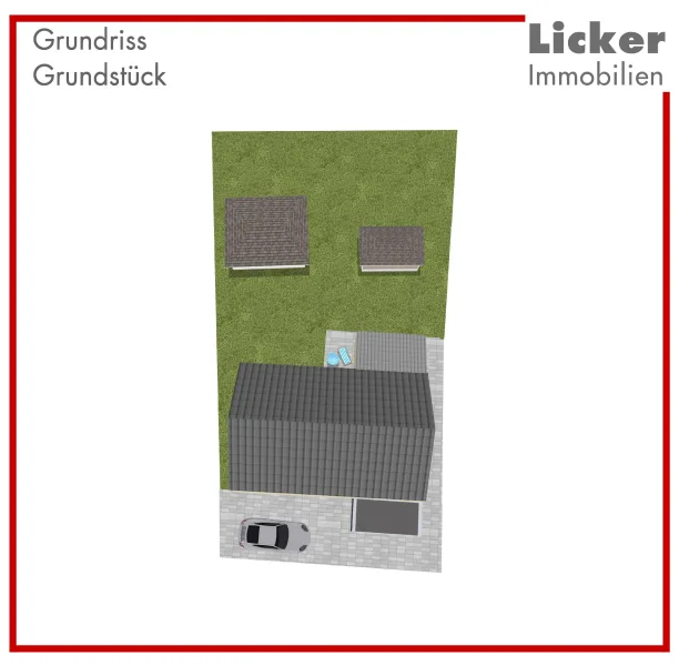 Grundriss-Grundstück