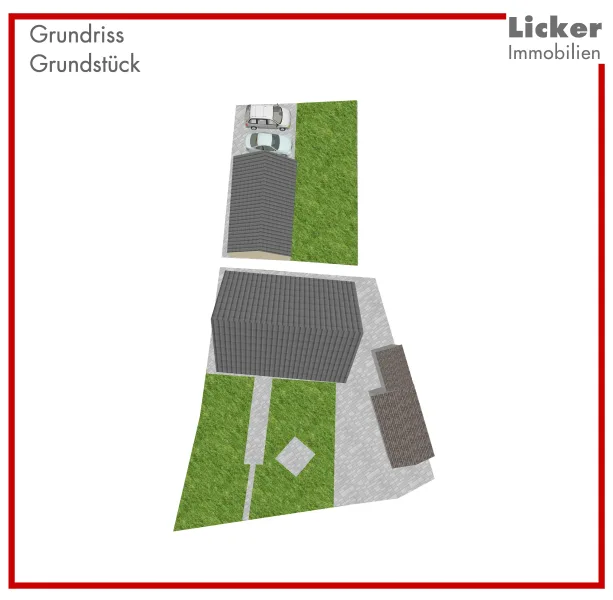 Grundriss-Grundstück