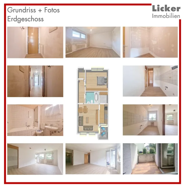 Grundriss + Fotos - Wohnung