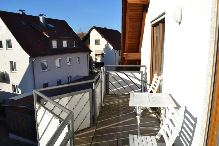 Balkon - Wohnung mieten in Metzingen - City-Maisonette - Helle Wohnung in Zentrumslage auf 2 Etagen