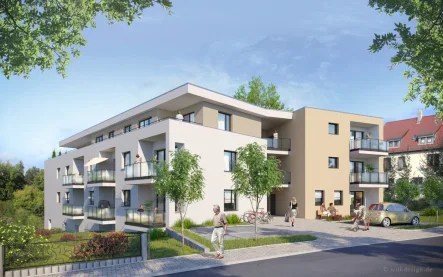 Visualisierung Armlederstraße - final - Wohnung kaufen in Rottweil / Altstadt - Betreutes Wohnen in Rottweil | BONA VITA