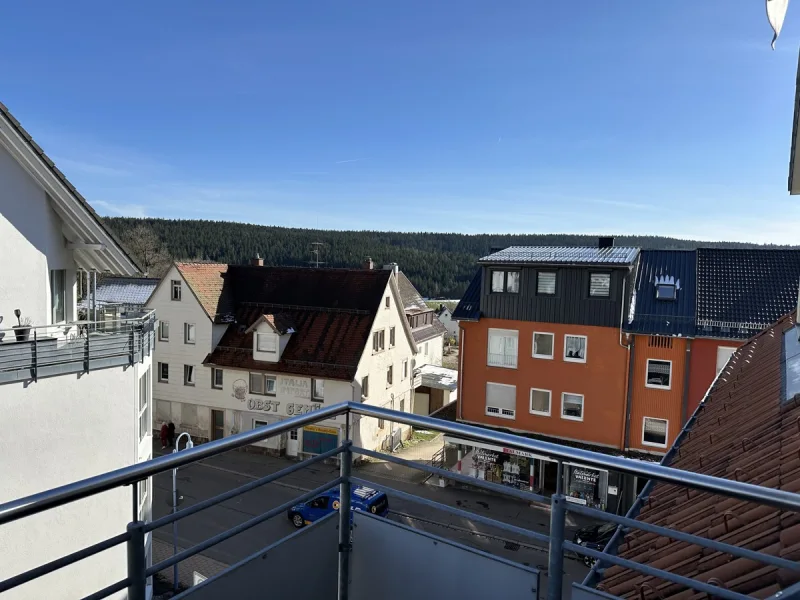 Blick vom Balkon