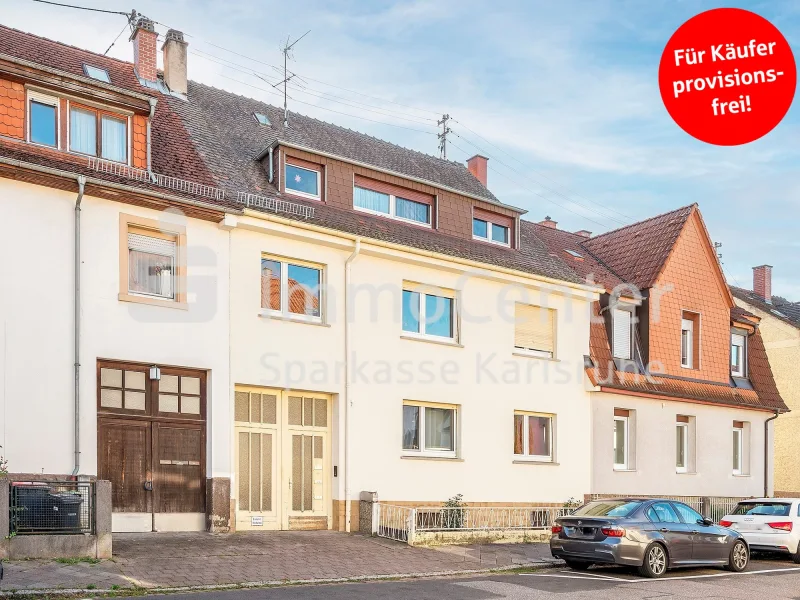 Außenansicht - Haus kaufen in Karlsruhe - Lukrative Immobilienanlage mit guten Mietern