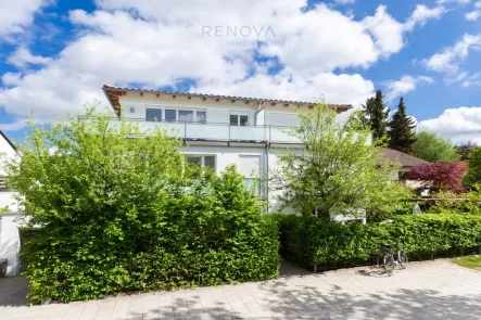 Außenansicht - Wohnung kaufen in München - Bogenhausen: Traumhafte 2-Zimmer-Wohnung mit Blick ins Grüne.