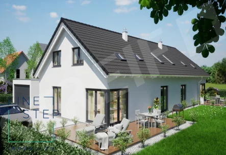 MODERNE DOPPELHAUSHÄLFTE - Haus kaufen in Jettenbach - **NEU** Schöne Doppelhaushälfte auf einem seltenen Wiesenendgrundstück!