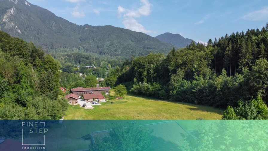 Finestep Immobilien GmbH - Grundstück kaufen in Marquartstein - Unverbaubare Weitsicht und Bergblick, Baugrundstück für eine Villa oder Einfamilienhaus