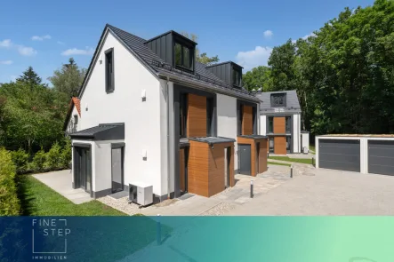 FINESTEP Immobilien GmbH - Haus kaufen in München / Allach-Untermenzing - *Direkt verliebt* - Hochwertige Neubau Doppelhaushälfte im grünen Naturschutzgebiet