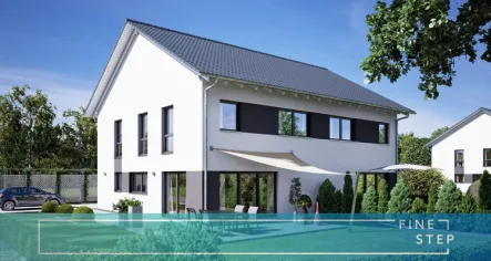 FINESTEP Immobilien GmbH - Haus kaufen in Dachau - In perfekter Stadtwaldrand Lage, - Neubau einer Doppelhaushälfte