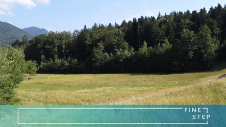 FINESTEP Immobilien GmbH - Grundstück kaufen in Marquartstein - Unverbaubare Weitsicht mit Bergblick! Großes Baugrundstück in absolut ruhiger und idyllischer Lage