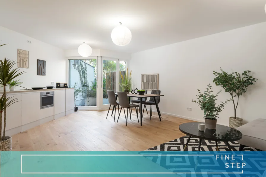 FINESTEP Immobilien GmbH - Wohnung kaufen in München - Erstbezug nach Renovierung: Split Level mit Terrasse - Nutzfläche ca. 112 m2 - Bezugsfrei