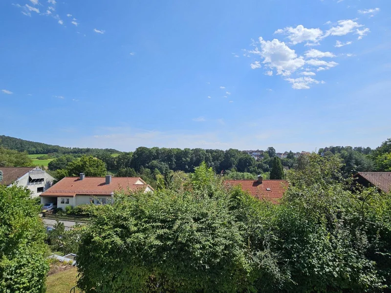 Balkonblick ins Grüne