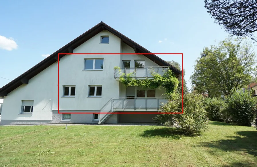 Ansicht NW - Wohnung kaufen in Böbingen an der Rems - *** 4-Zi. Maisonette EG-DG in 3 Familienhaus im Grünen ***