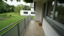 Balkon mit Gartenzugang