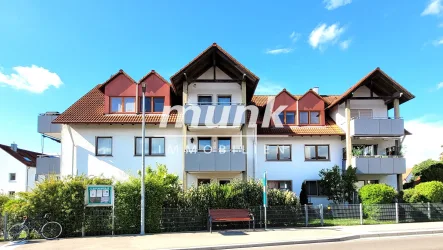 Außenansicht mit Wasserzeichen - Wohnung kaufen in Neu-Ulm - Ruhig und gepflegt2-Zimmer mit Balkon in Burlafingen