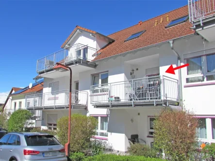 Blick auf die Wohnung - Wohnung kaufen in Bad Schönborn - Vermietete 2-Zimmer-Wohnung in Bad-Schönborn, OT Langenbrücken!