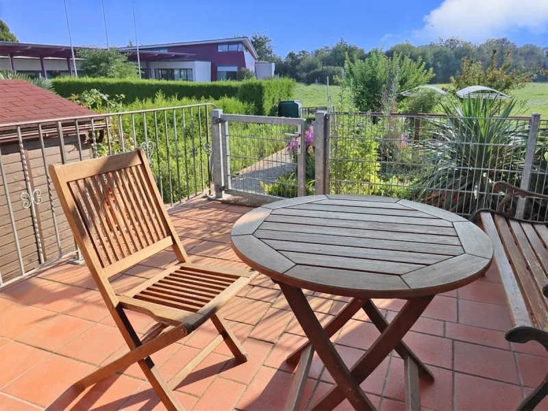 Terrasse vor dem Schlafzimmer