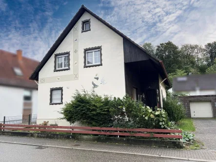 Straßenansicht - Haus kaufen in Sinsheim - Einfamilienhaus mit großem Grundstück in Sinsheim-Eschelbach!