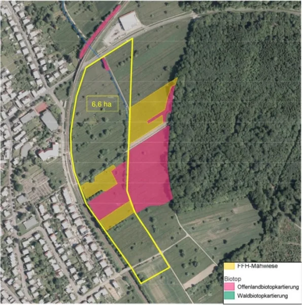 inheinliche Bebauungsgesamt ca. 6.600 m² Fläche